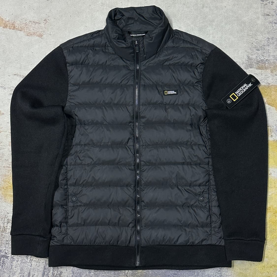 내셔널지오그래픽 덕다운 니트 경량패딩 L 상품이미지1