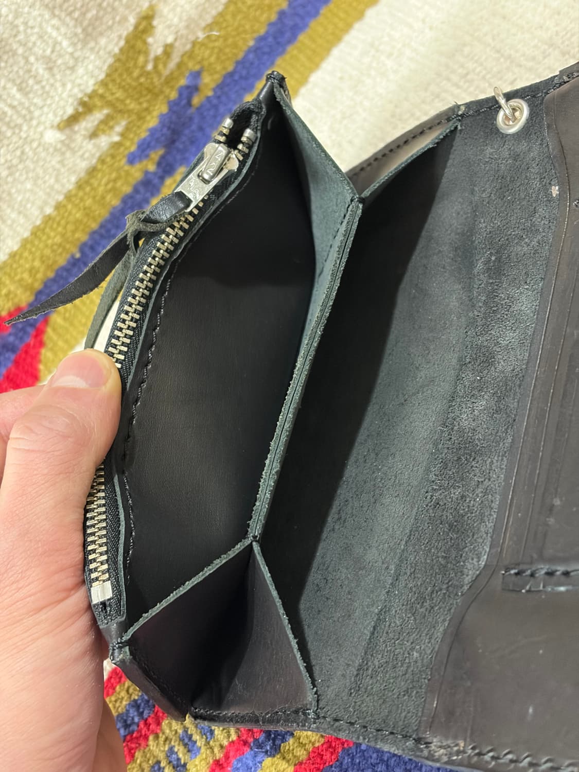 Real leather stud western trucker / 장지갑 상품이미지5