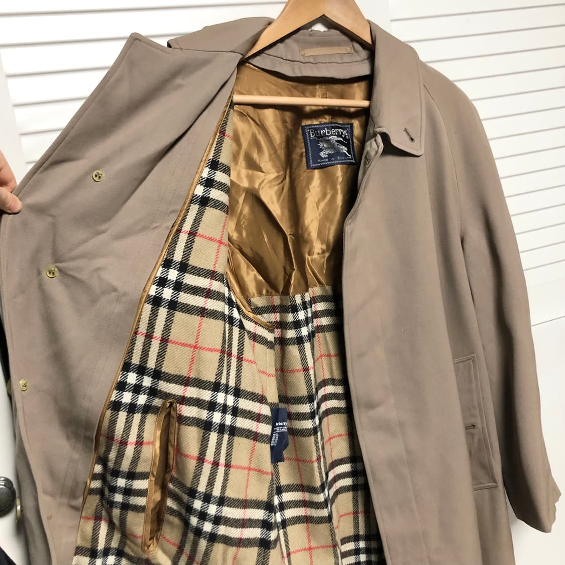 버버리 발마칸 코트 상태굿 내피 남성용 상품이미지4
