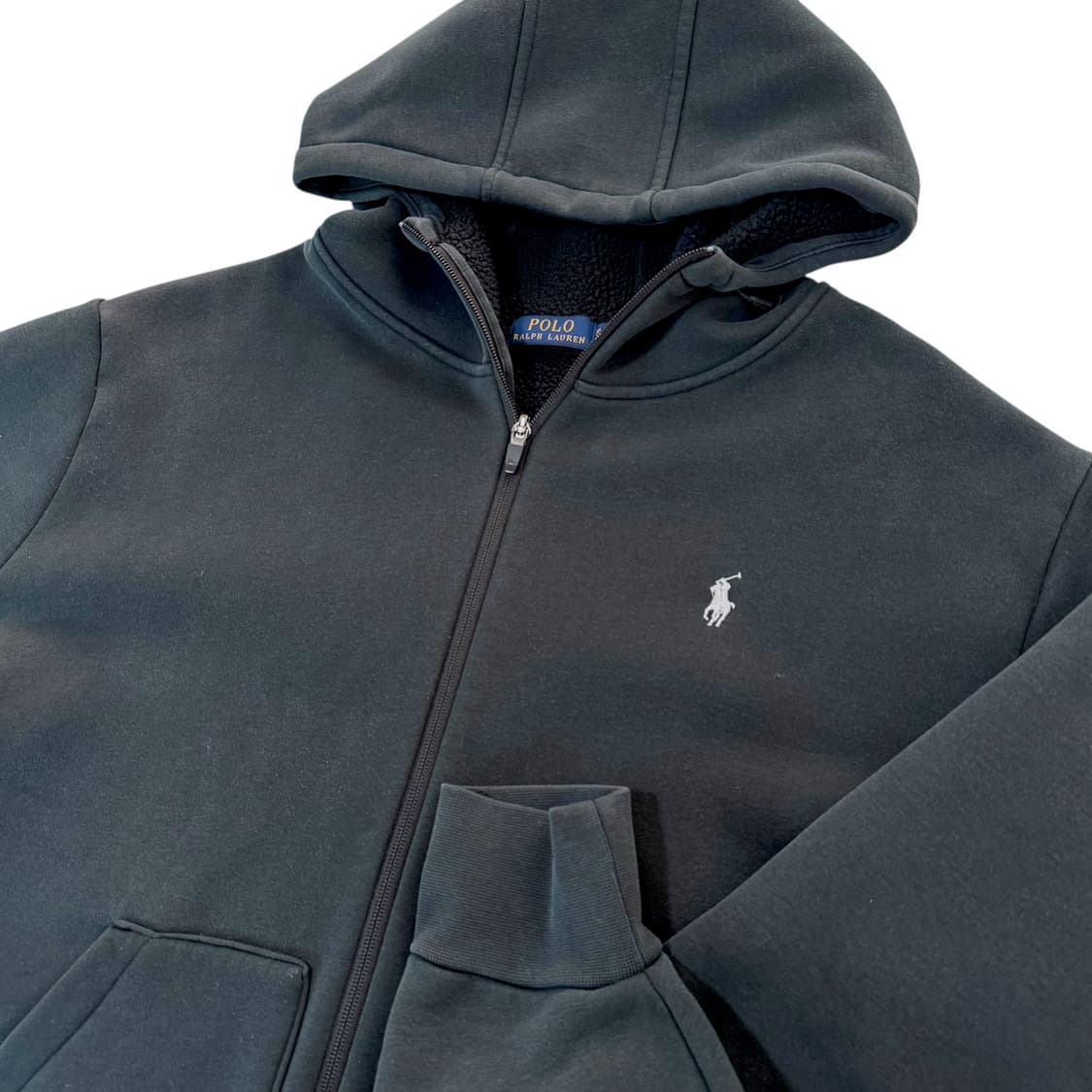 신형 QR라벨 폴로 랄프로렌 블랙 후드집업 상품이미지3
