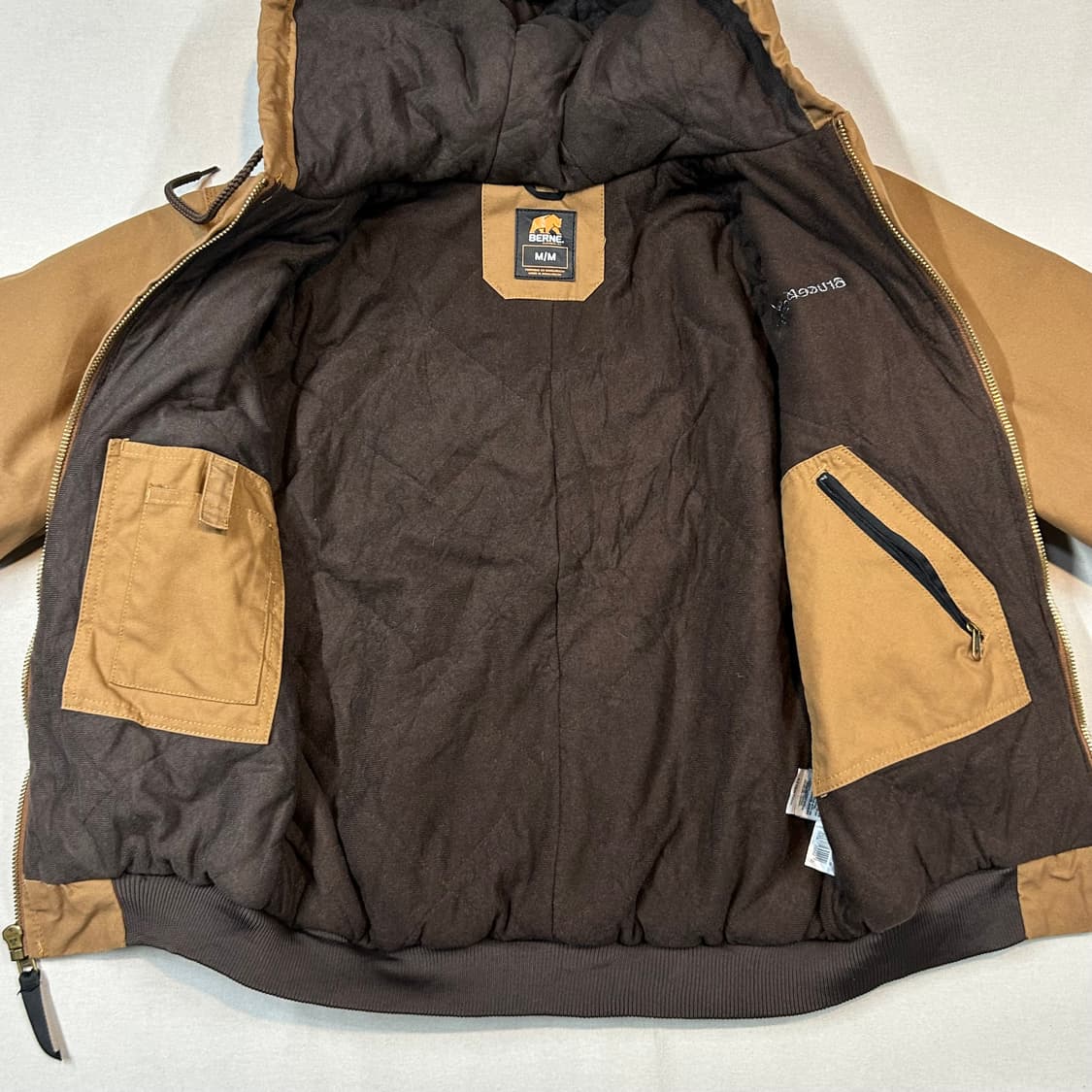 M) BERNE USA 빈티지 워크웨어 액티브 후드집업 자켓 상품이미지6