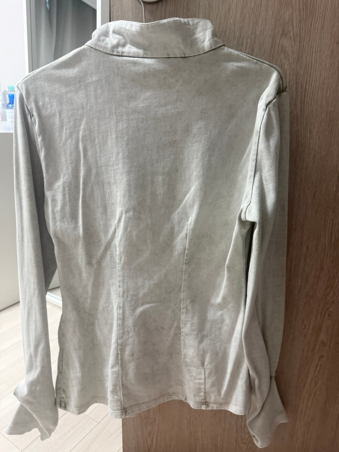 미스치프 워시드 저지 셔츠 라이트 베이지 상품이미지3