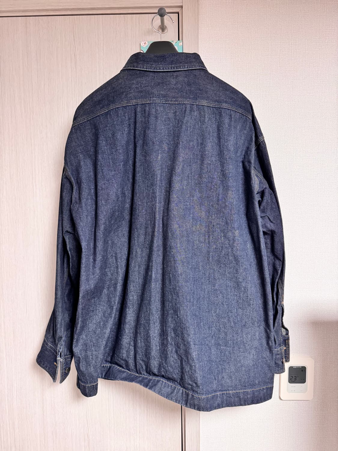 유니클로 U 워크 셔켓 인디고 2XL 상품이미지2