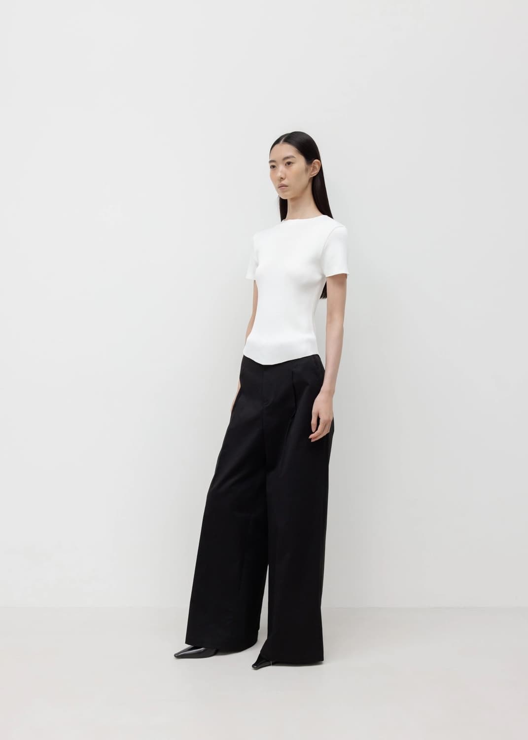 GBH 26SS WIDE FIT COTTON PANTS / BLACK 상품이미지1
