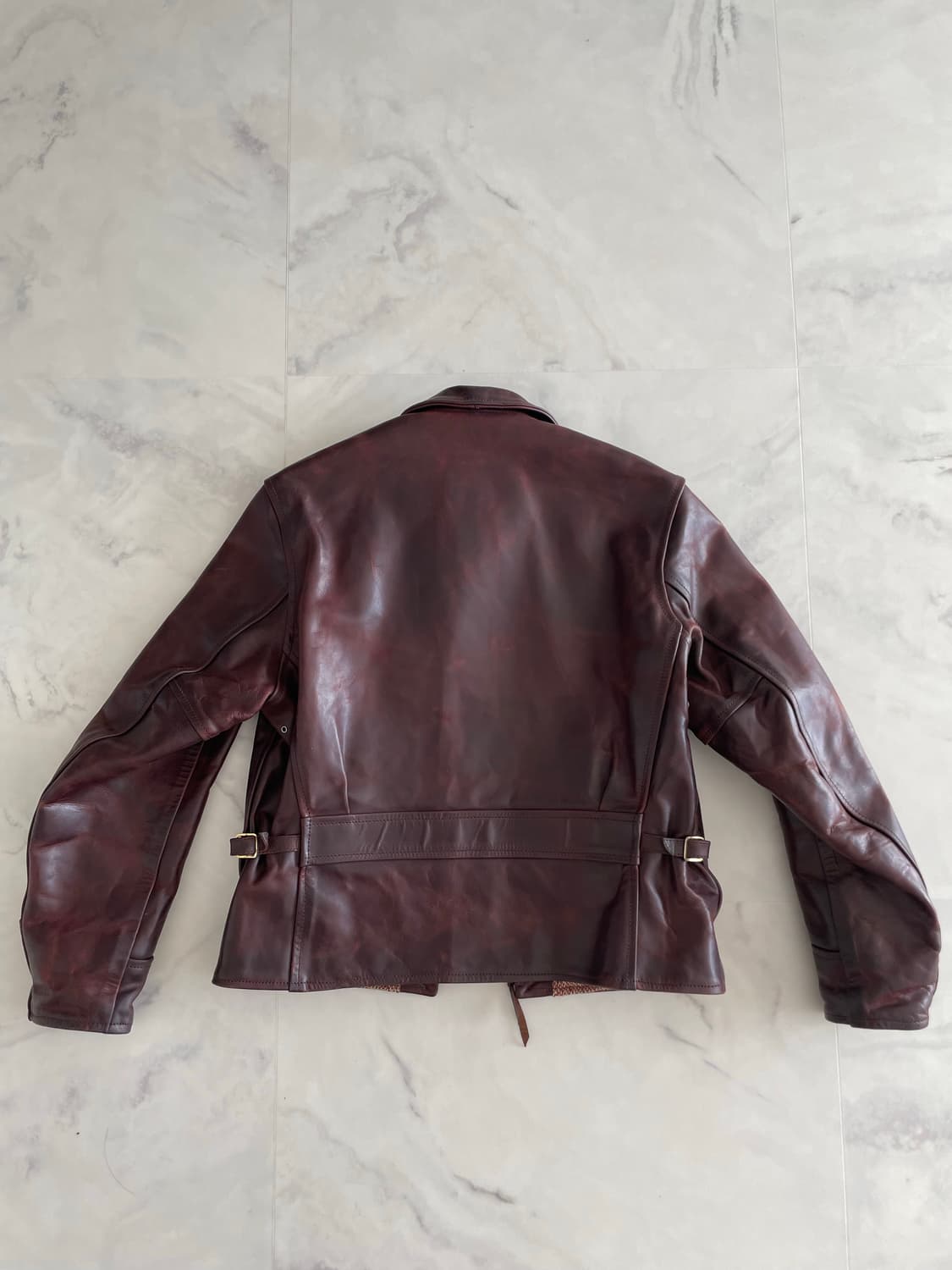 [38] 에어로레더 하프벨트 크롬악셀 호스하이드 말가죽 코도반 상품이미지2