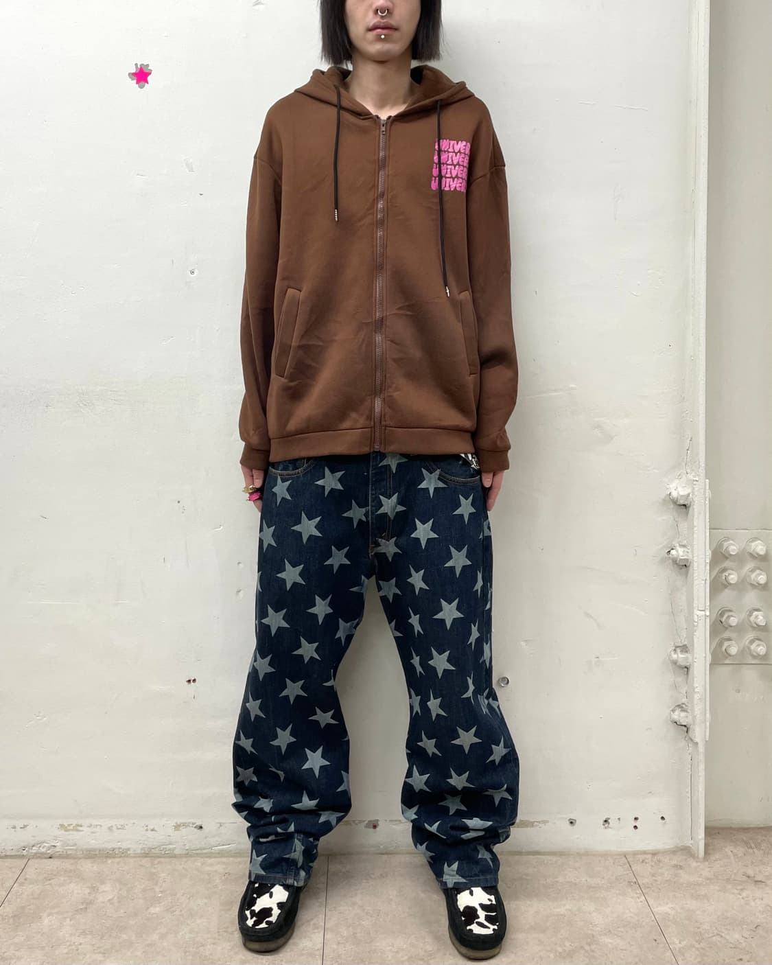 Rocket Street Brown Big Hood Zip-Up 상품이미지4