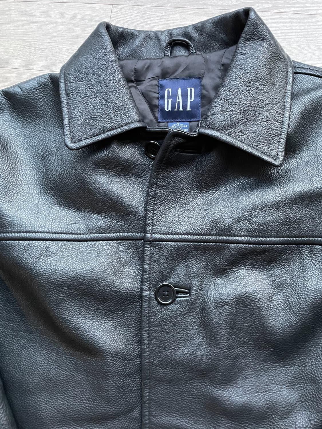 90s 올드갭 레더 카코트 gap carcoat 상품이미지4