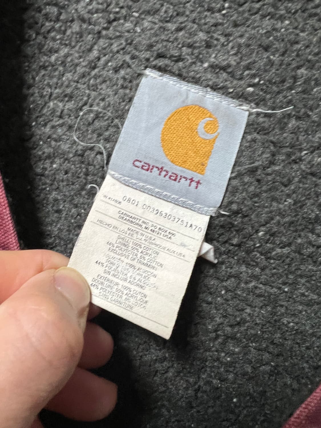 칼하트 V13CR1 보아 라인드 샌드스톤 덕 베스트 USA 상품이미지3