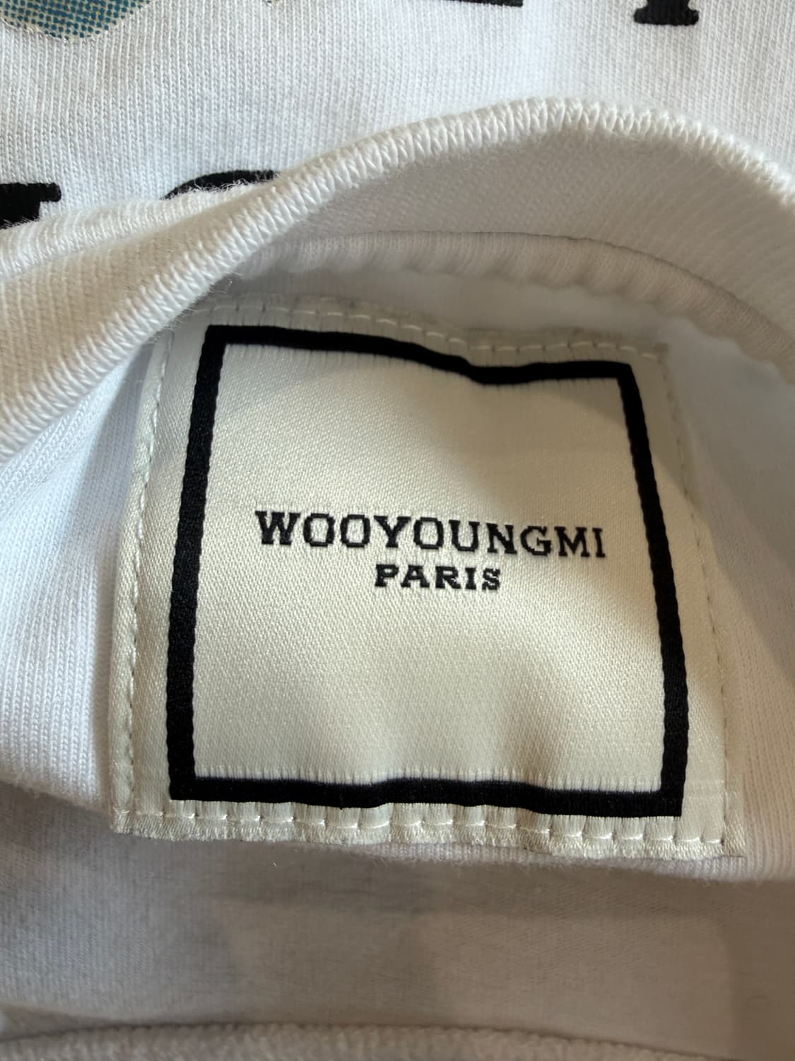 22SS 우영미 플라워 프린트 백로고 반팔 티셔츠 상품이미지5