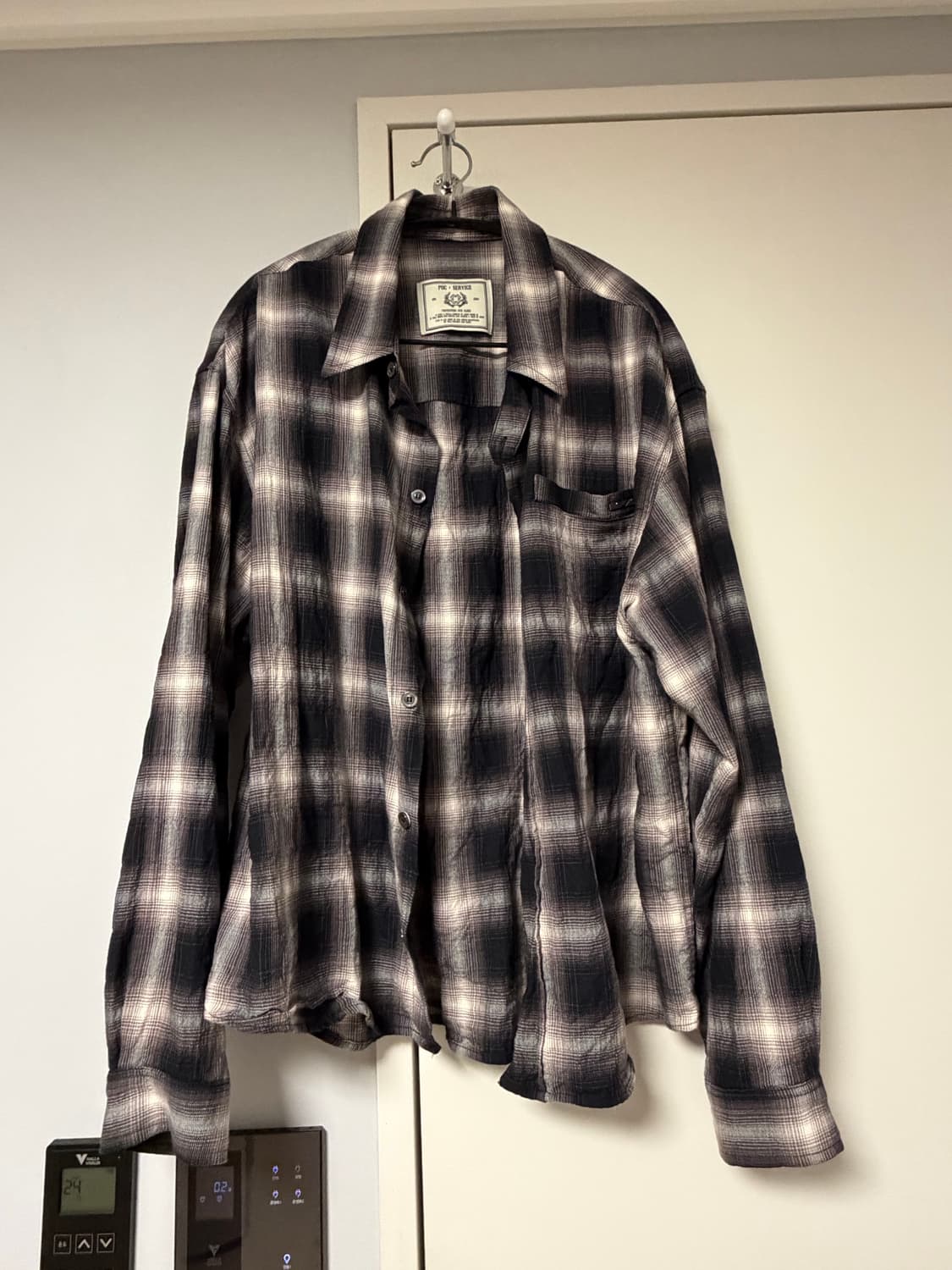 포그서비스 시스템 체크셔츠 상품이미지2