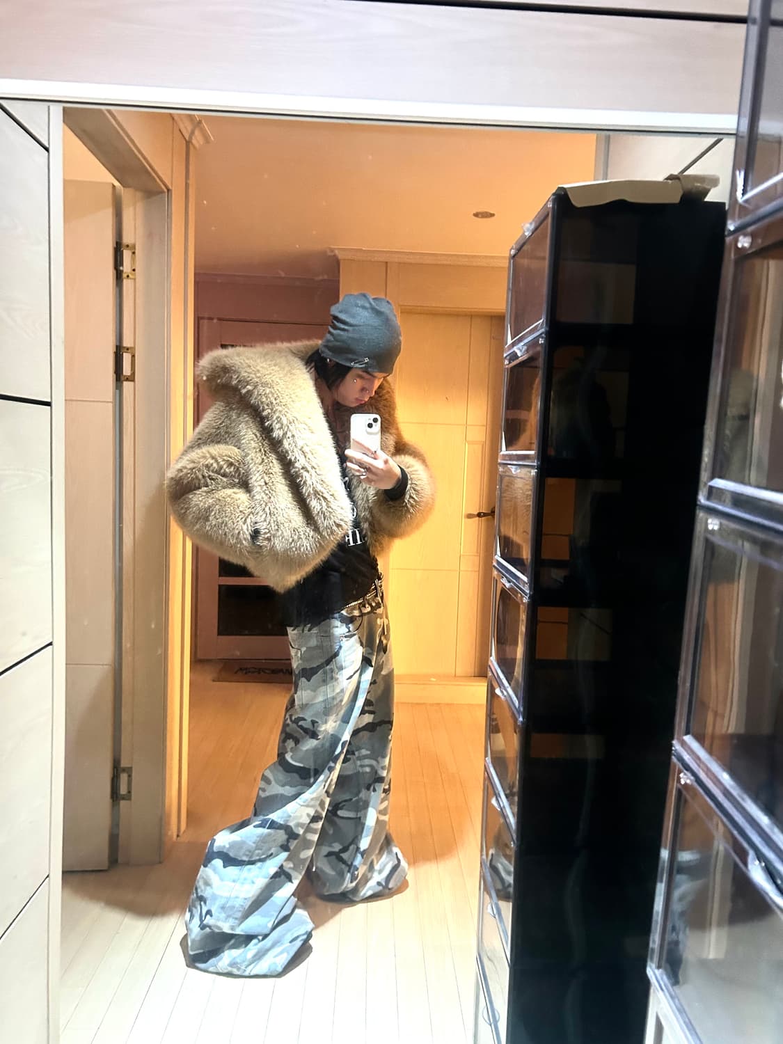 Big Fur Hoodie Jacket *rare 상품이미지3