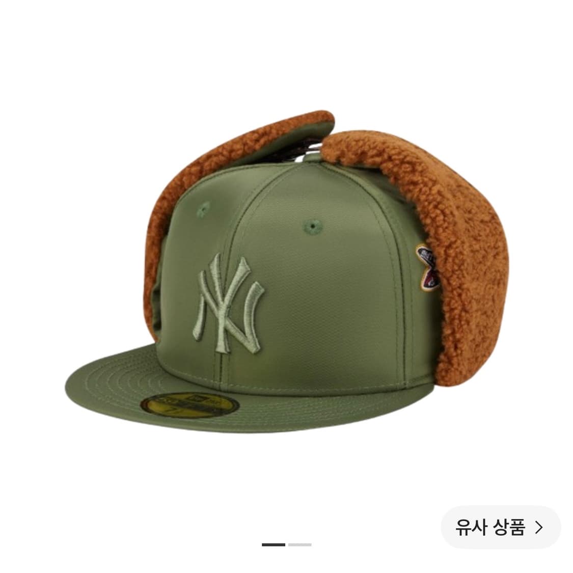 뉴에라 MLB x 알파 인더스트리 다저스 도그이어 피티드 캡 아미 그린 상품이미지2