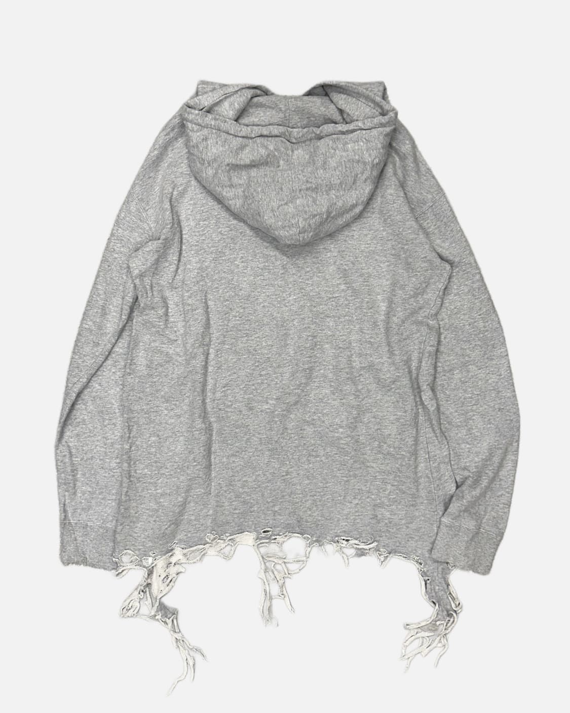 distressed hem printing hood dress 상품이미지5