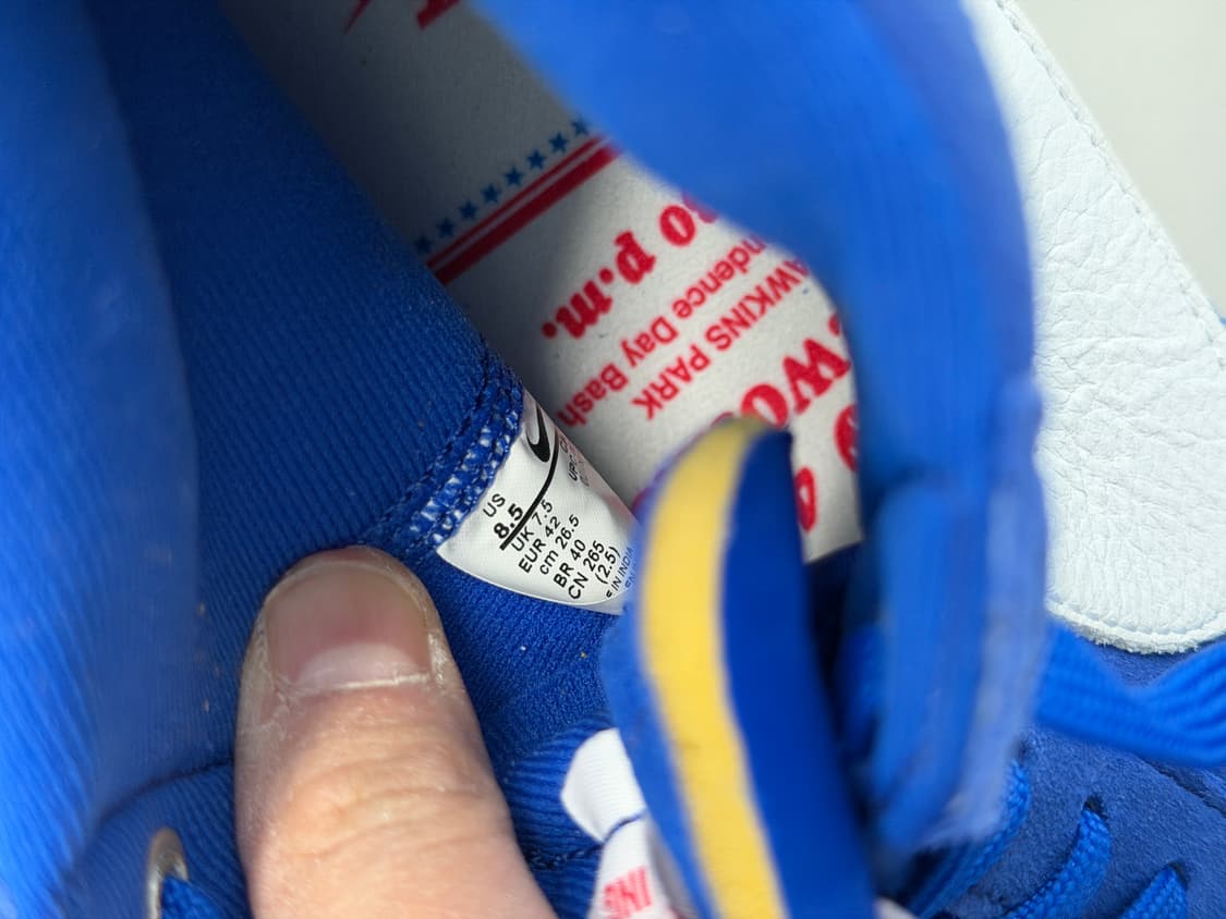 새제품 나이키 블레이져 기묘한이야기 미드 하이탑 블루 265 상품이미지4