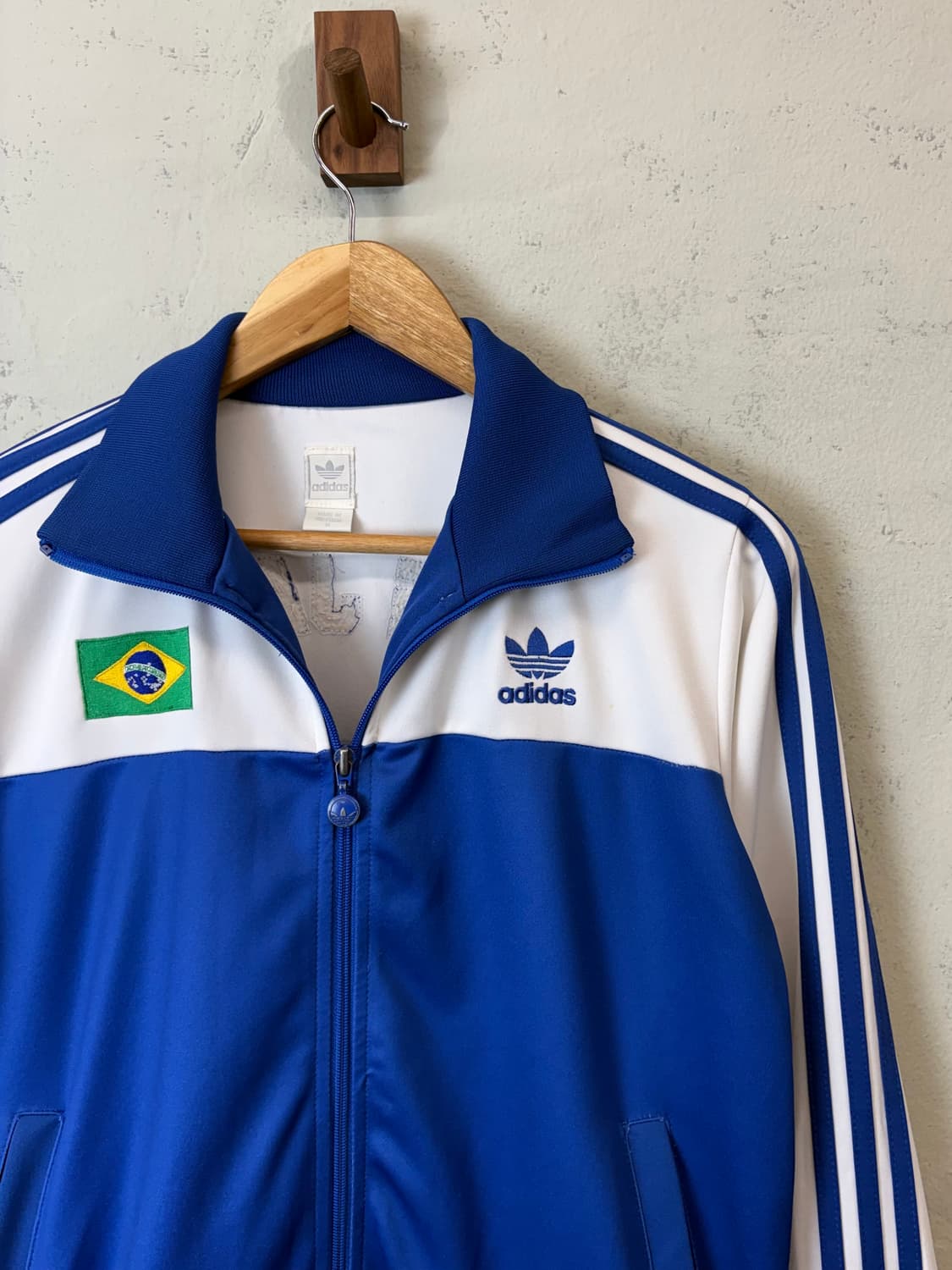 아디다스 빈티지 브라질 트랙탑 화이트 져지 상품이미지3