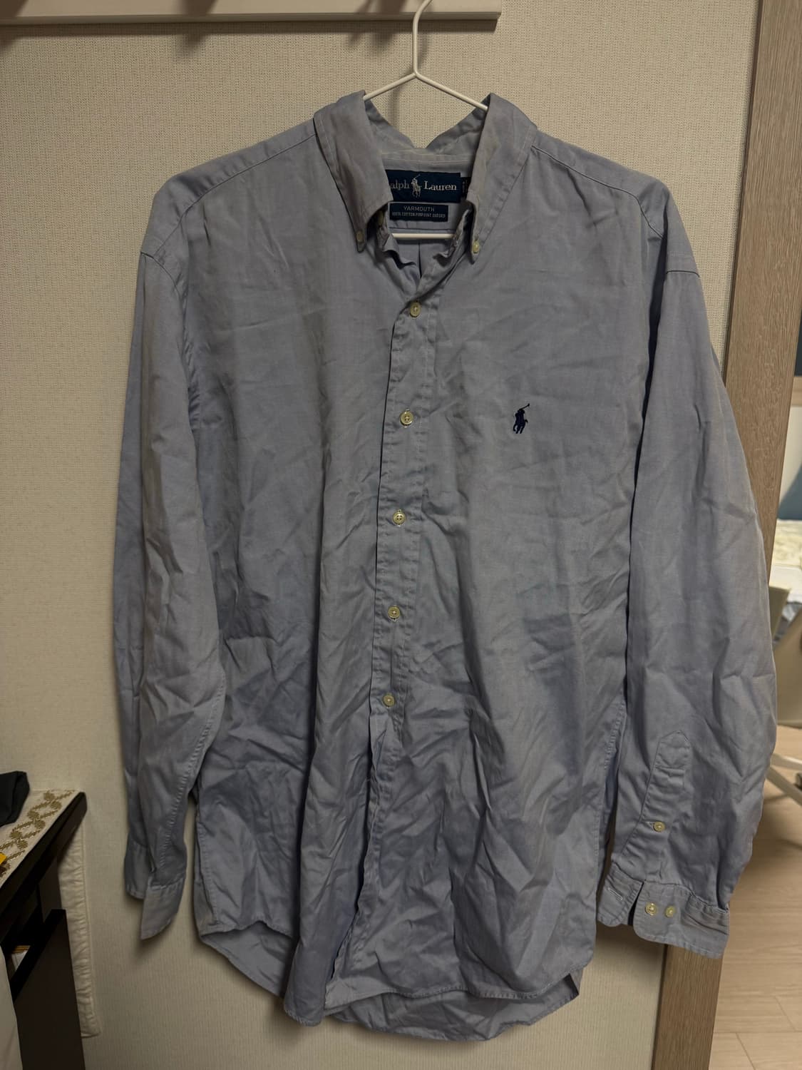 폴로 랄프로렌 블루 옥스포드 셔츠 상품이미지2