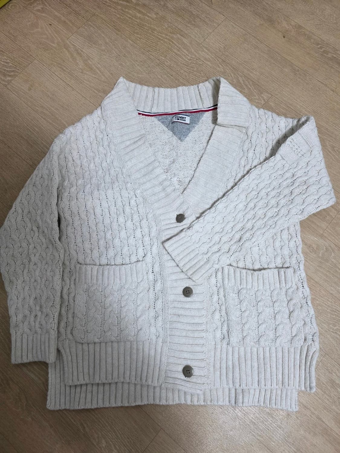 타미 여성 케이블 니트 가디건 아이보리 상품이미지1