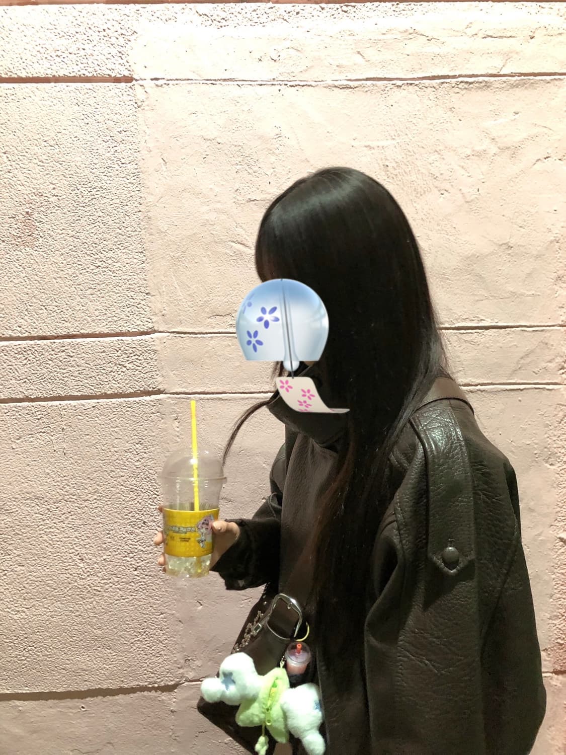 자라 페이크 레더 브라운 L 상품이미지1