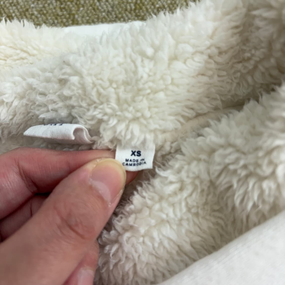 갭 GAP 성조기 로고 후드집업 아이보리(XS) 상품이미지5