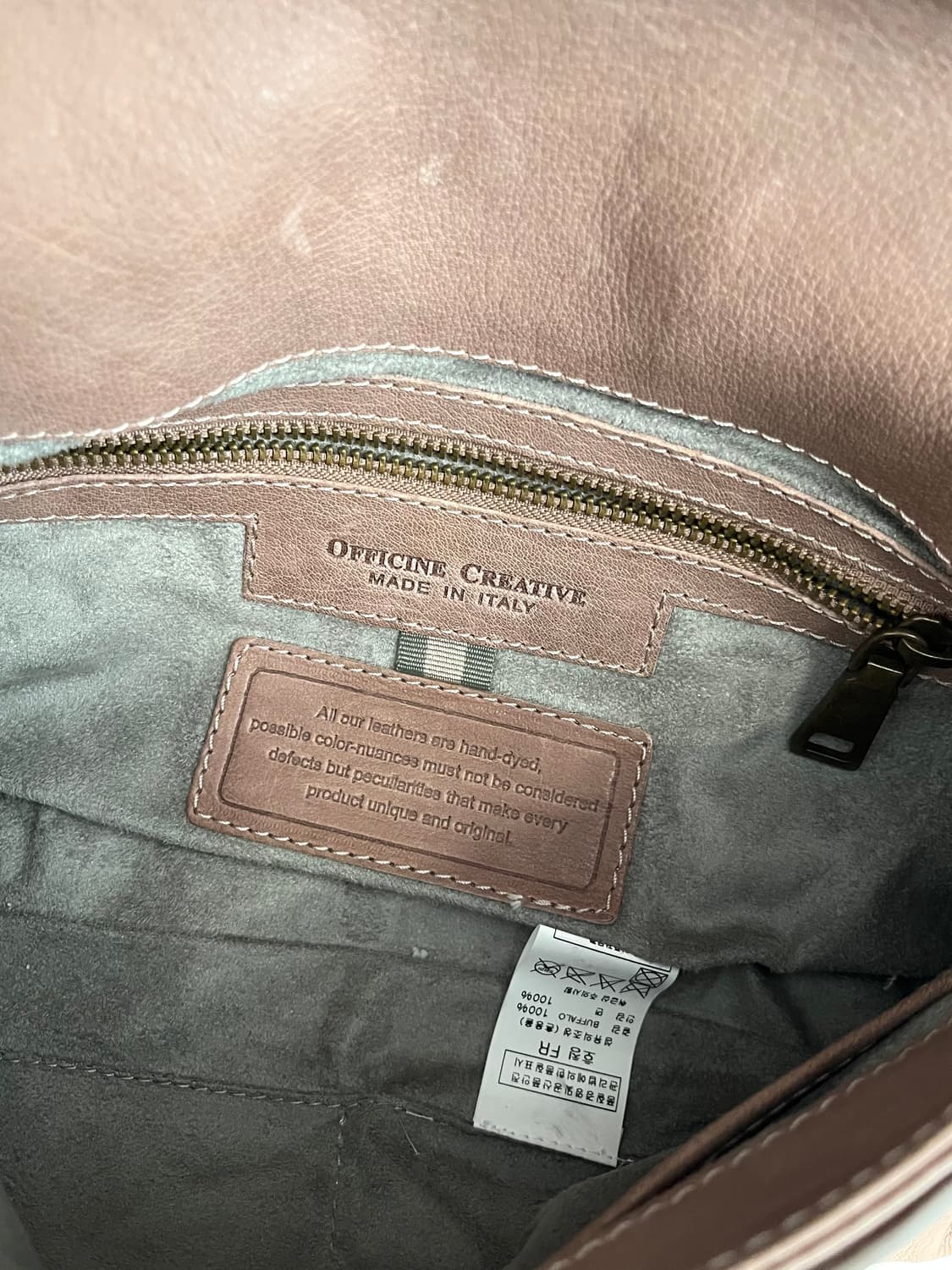 OFFICINE CREATIVE 아티저널 버팔로 레더백 상품이미지5