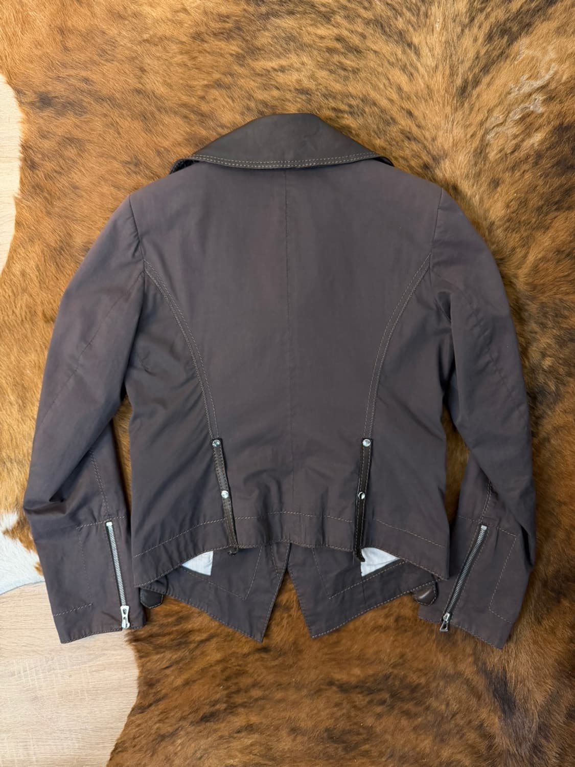 휴고 보스 레더 카라 더블 자켓  상품이미지6