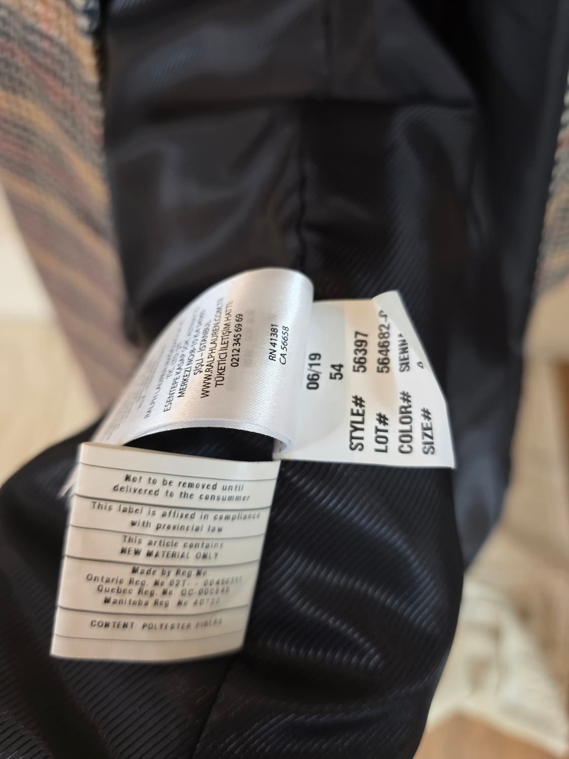 로렌 랄프로렌 하운드투스 체크 코트 상품이미지6