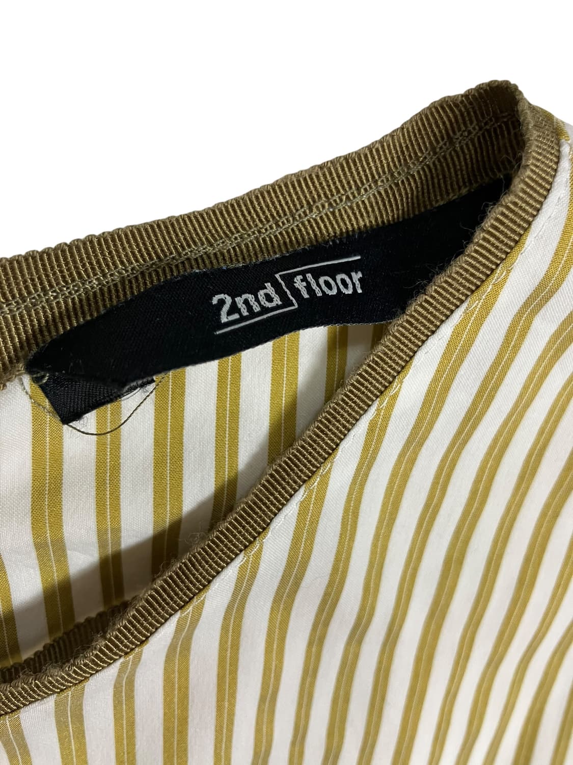 2nd floor 버튼 민소매 플리치 롱 원피스 S 상품이미지8