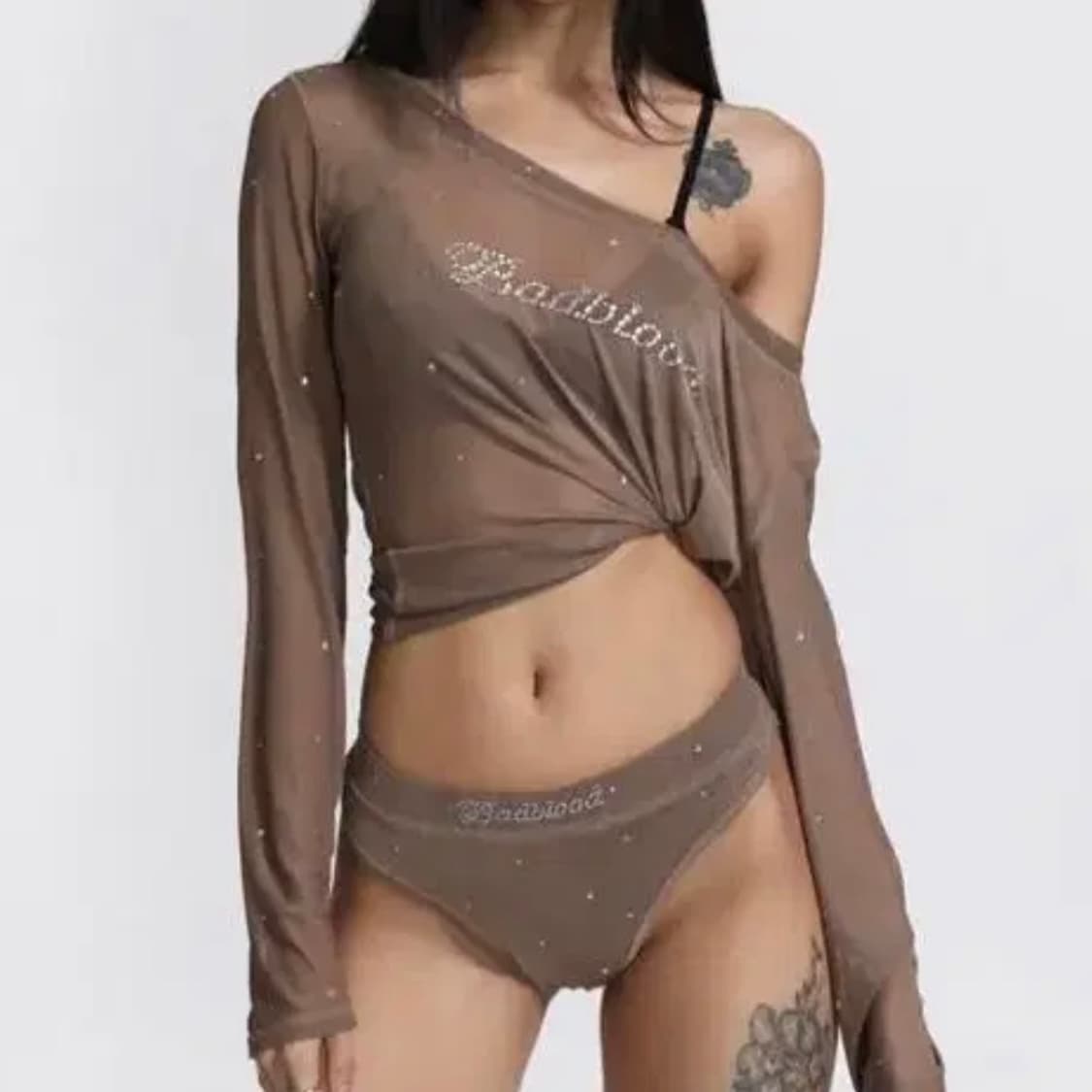 배드블러드 메쉬 큐빅 탑(택째 새상품) 상품이미지1