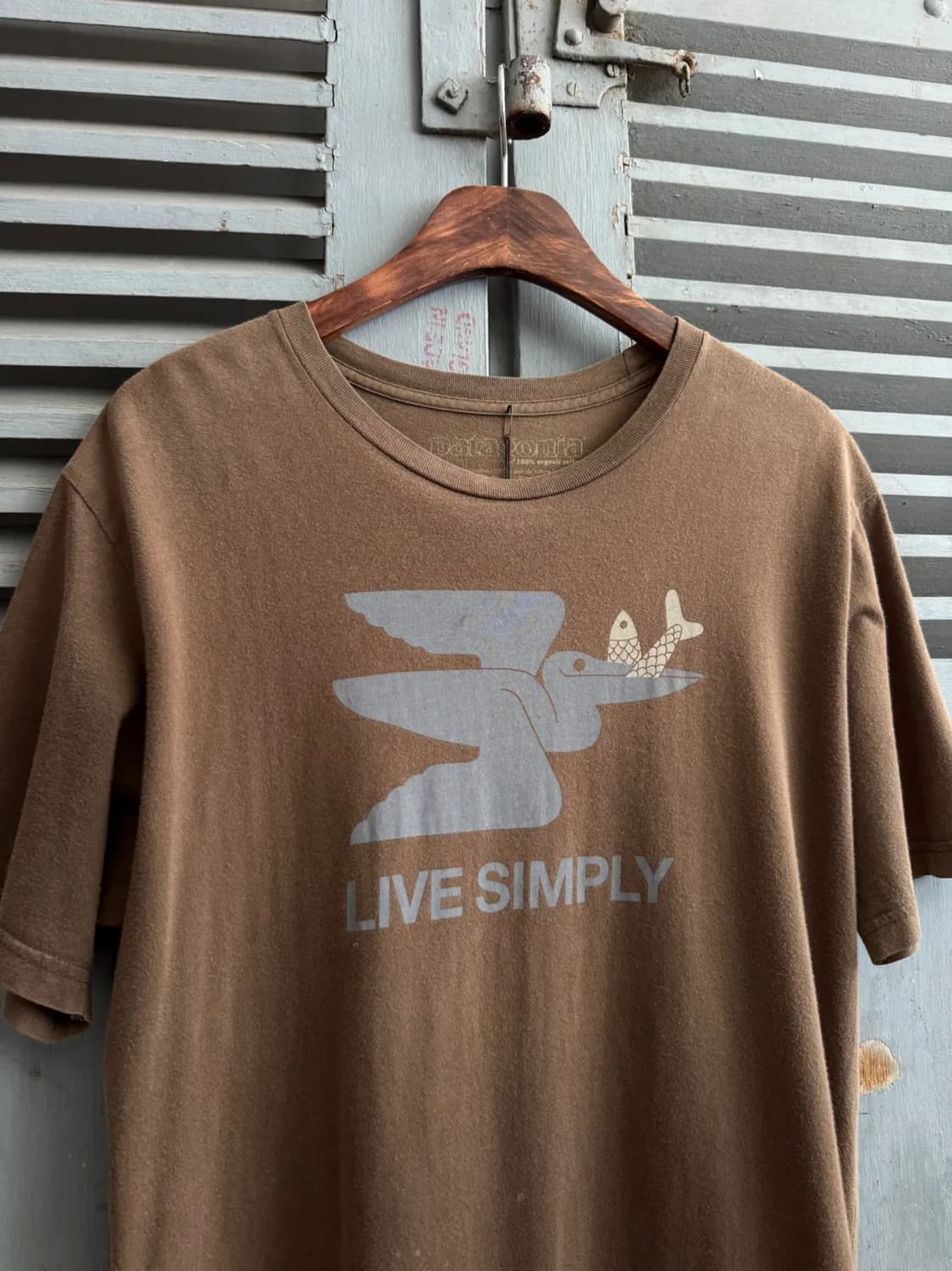 [M]파타고니아 LIVE SIMPLY 캠페인 티셔츠 상품이미지1
