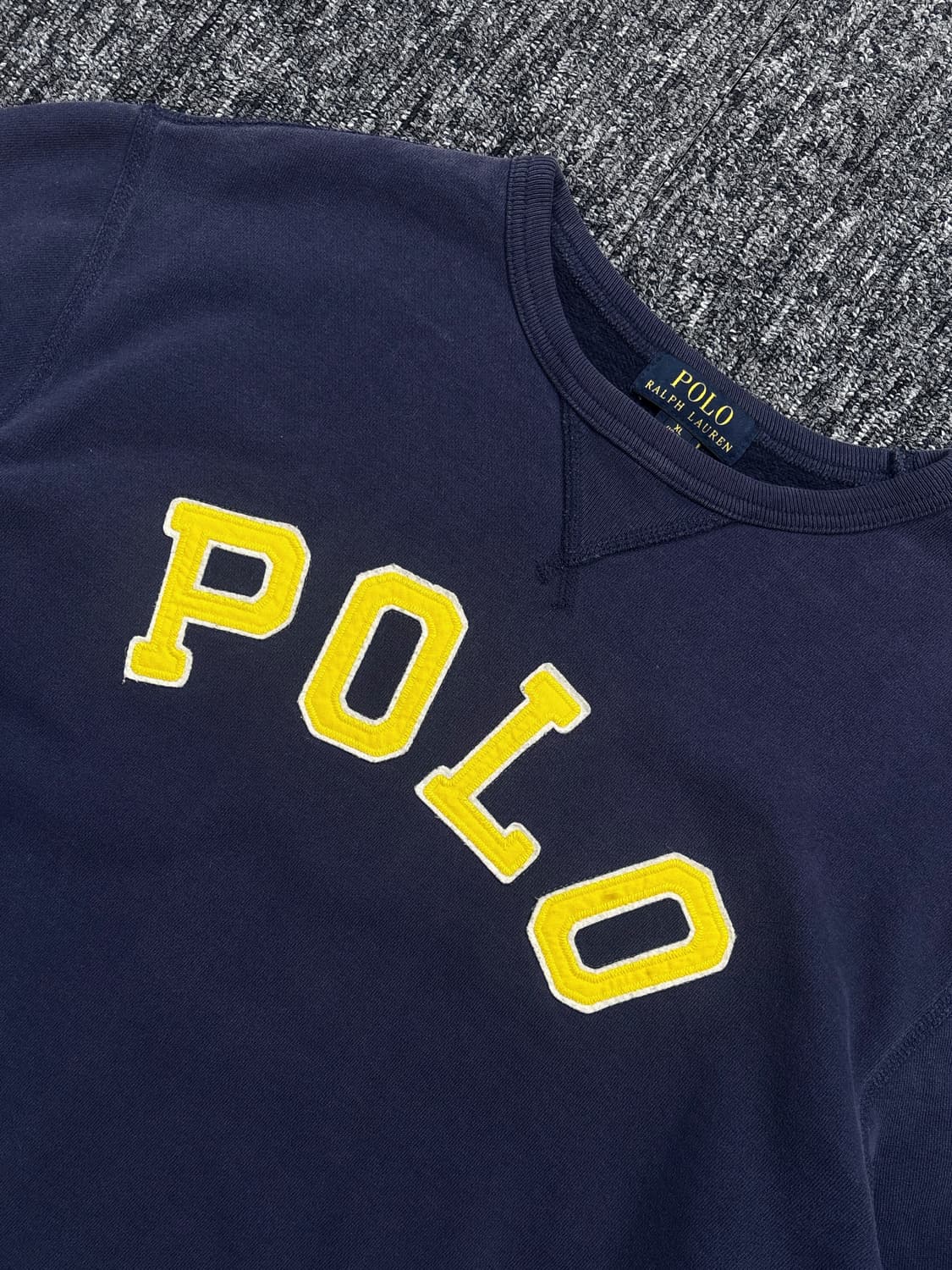 폴로 로고 네이비 맨투맨 상품이미지4