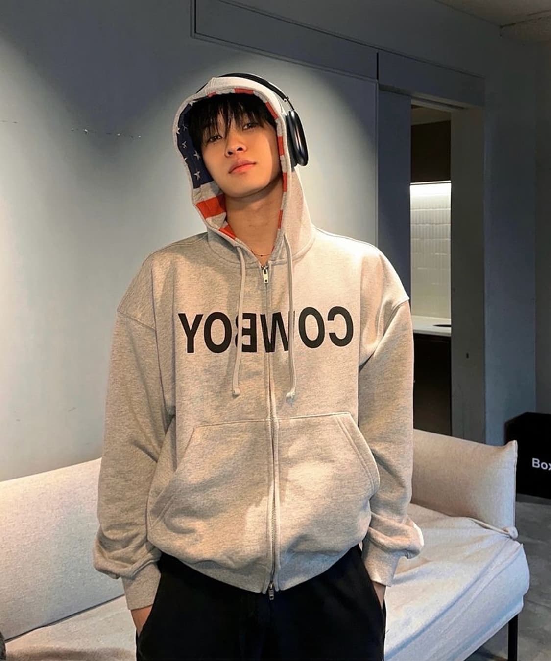 오와이 카우보이 후디 집업 상품이미지3