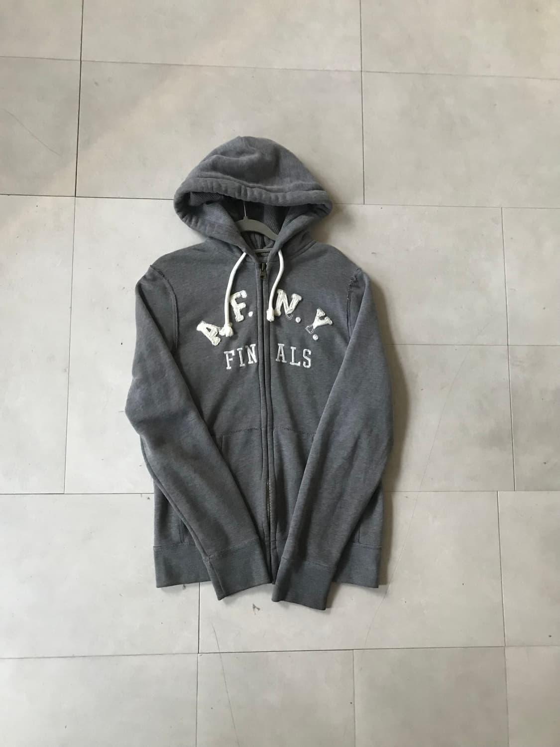 아베크롬비 그레이 오버핏 후드집업 상품이미지6