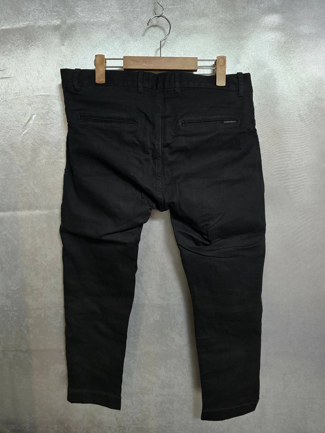 자라 검정색 면바지 크롭팬츠 상품이미지3