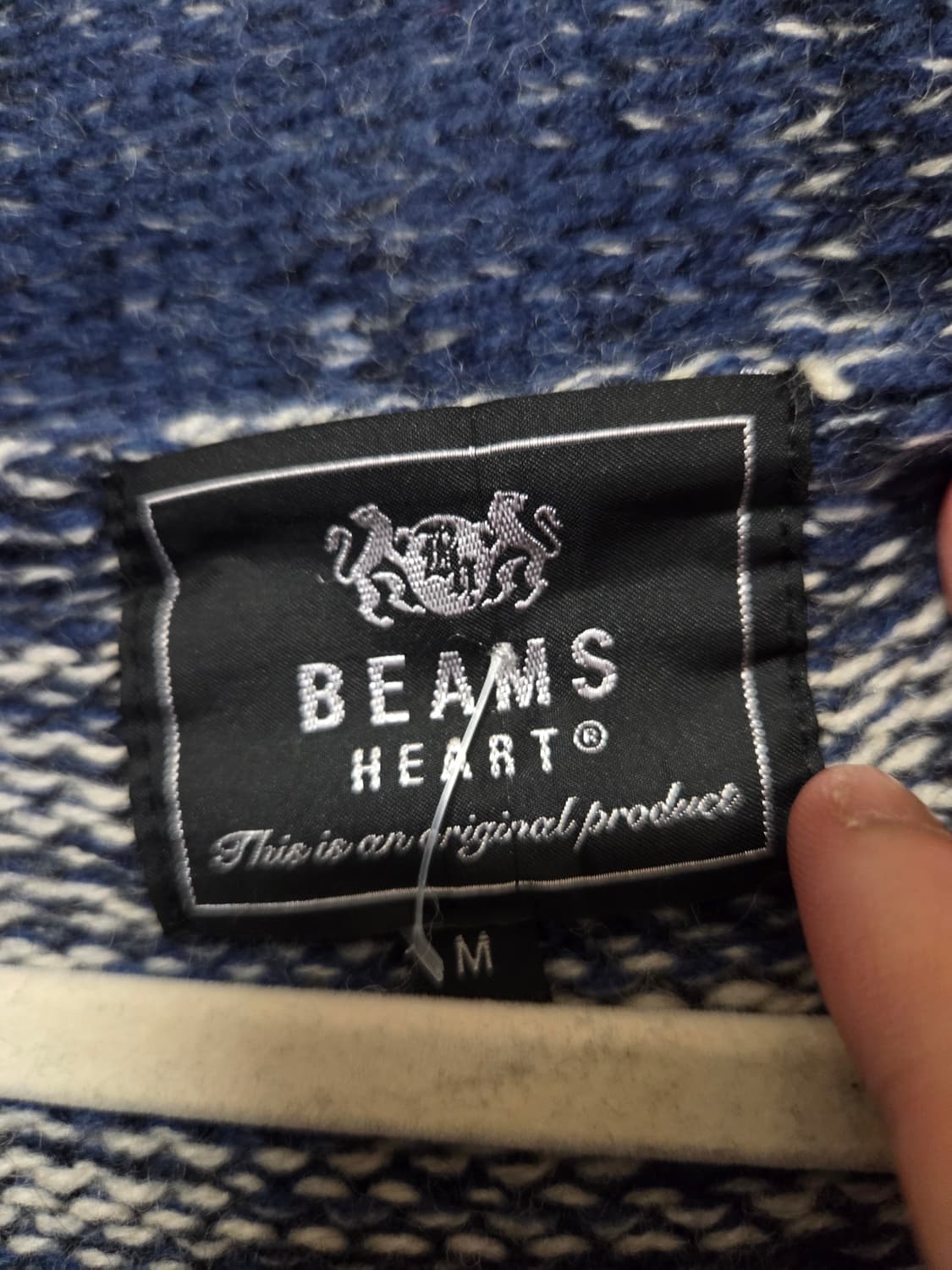 빔즈 하트 숄카라 가디건 상품이미지2