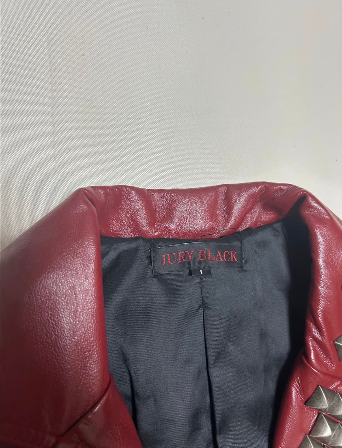 Juryblack 스터드 레더자켓 상품이미지8