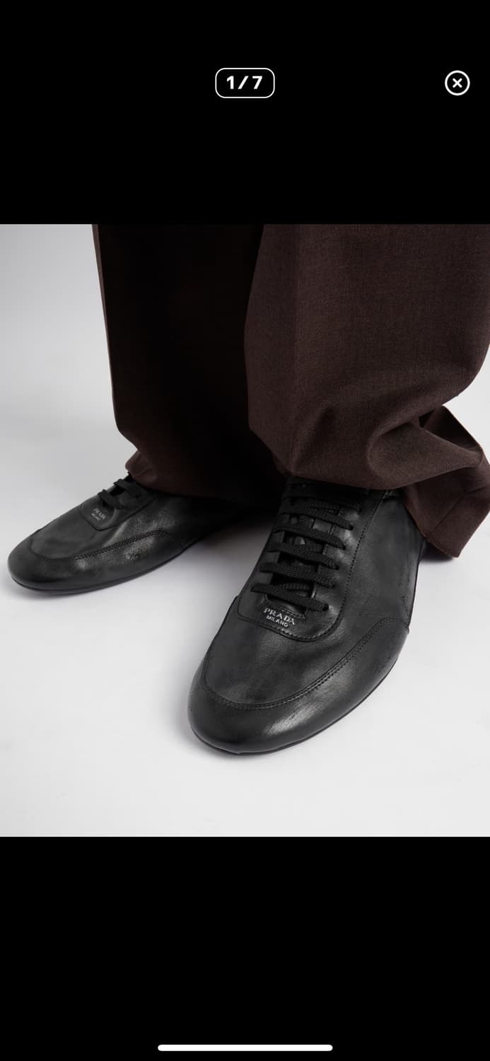 구매) 프라다 컬랩스 레더  스니커즈 10 사이즈 이상 상품이미지1