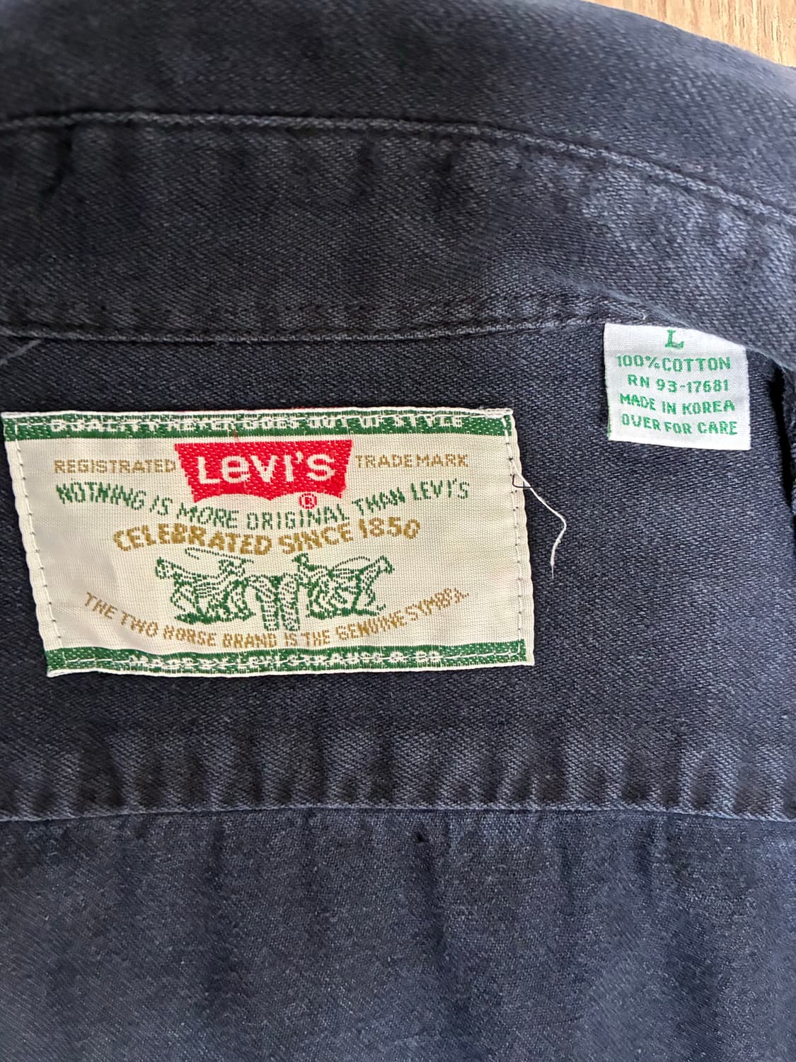 리바이스 투포켓 오버핏 빈티지 셔츠 다크네이비 L 상품이미지6