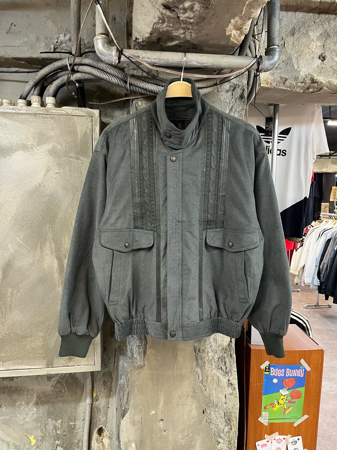 지아니 발렌티노 해링턴 자켓 딥그레이 L #csz1838 상품이미지1