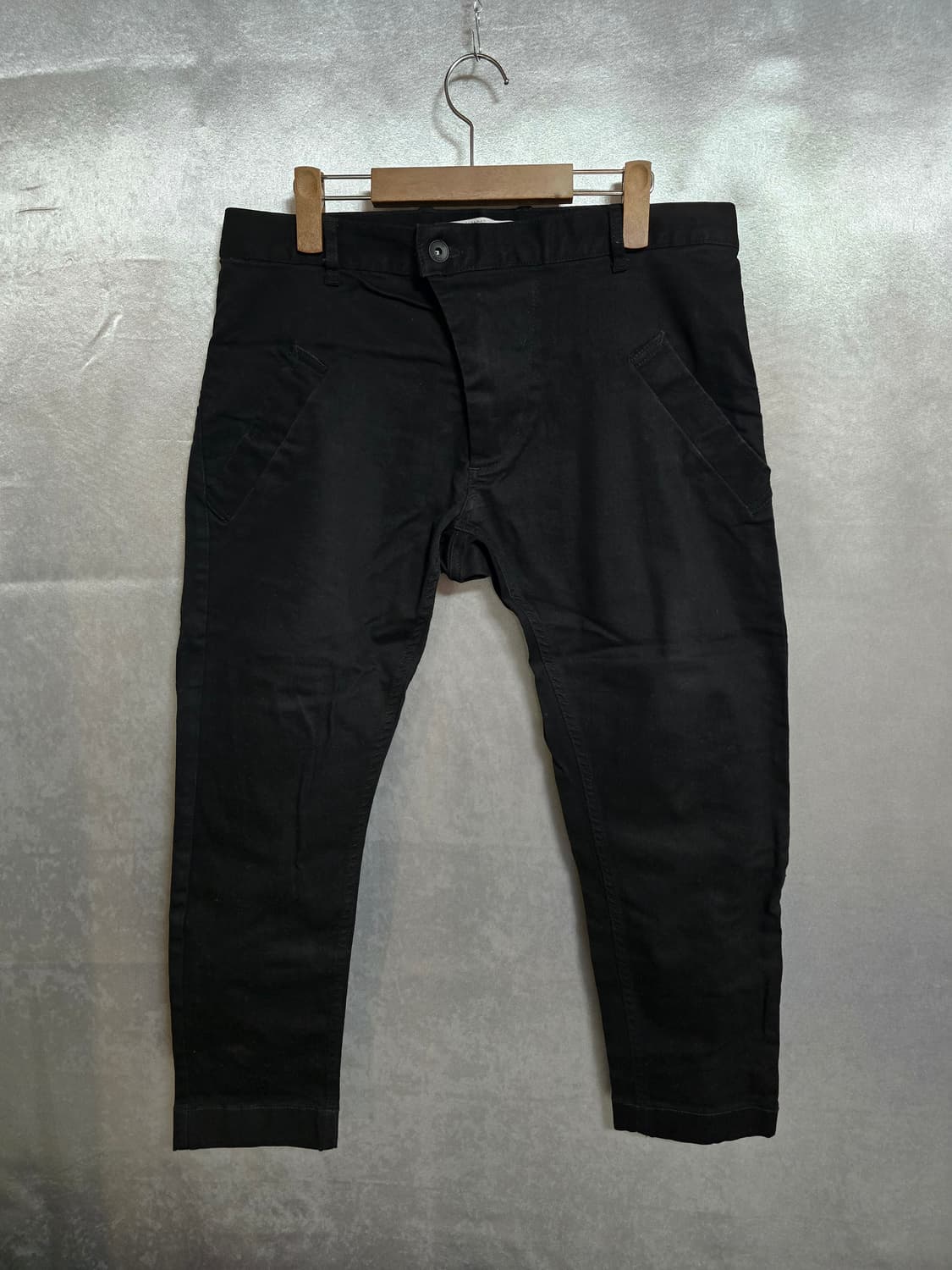 자라 검정색 면바지 크롭팬츠 상품이미지1