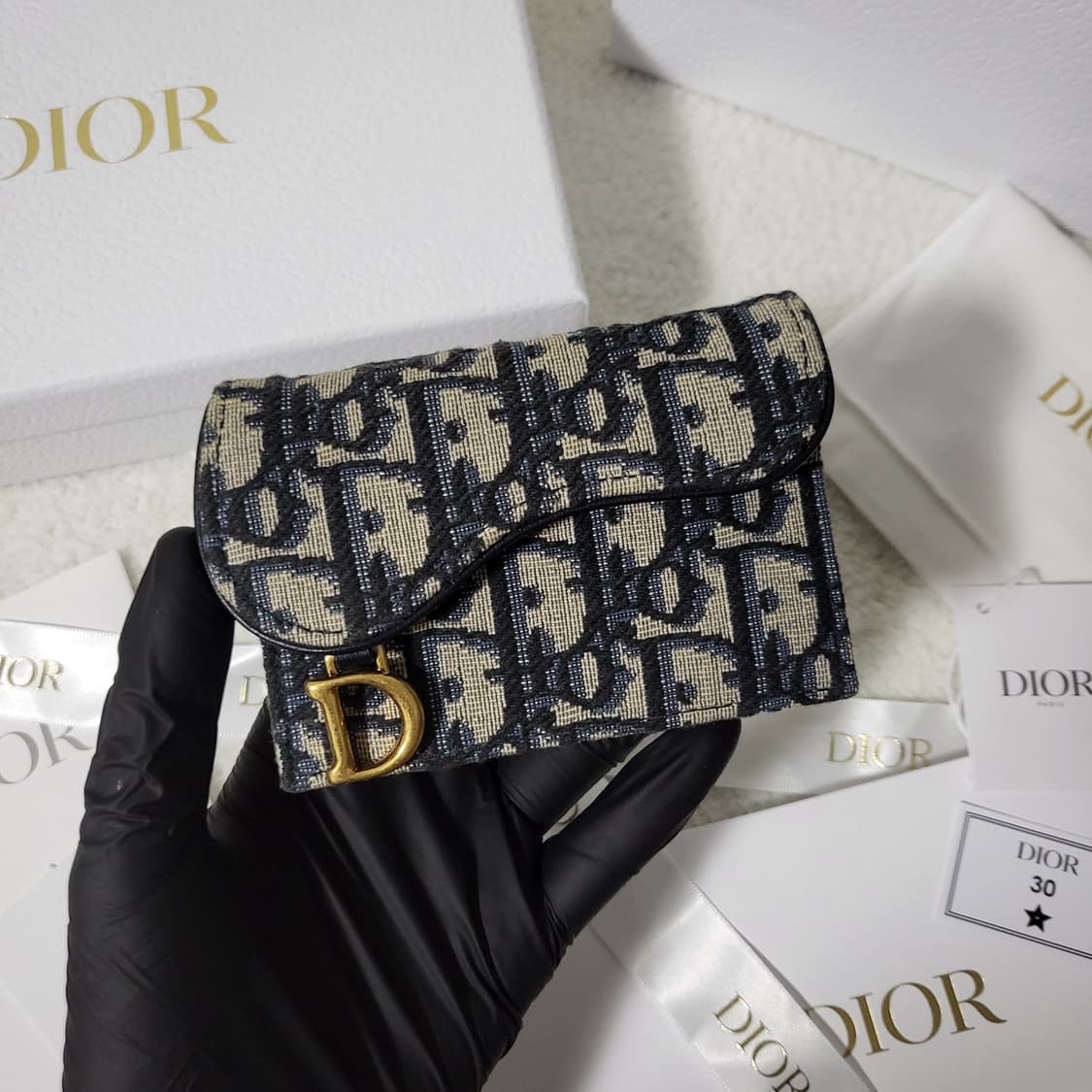 [신형/새상품급] 디올 오블리크 새들 카드지갑  상품이미지2