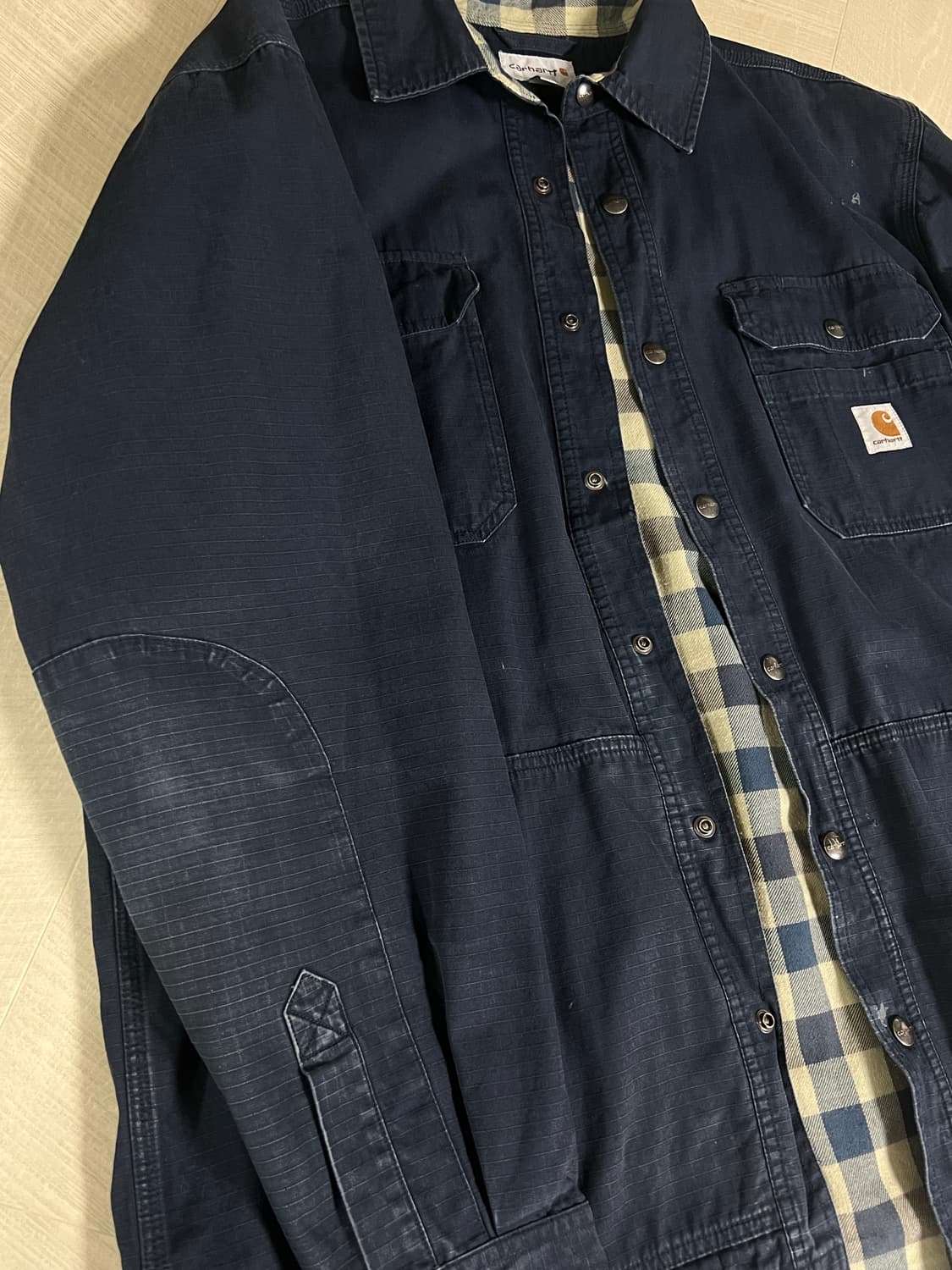 L) 칼하트 워크 자켓 네이비 상품이미지3