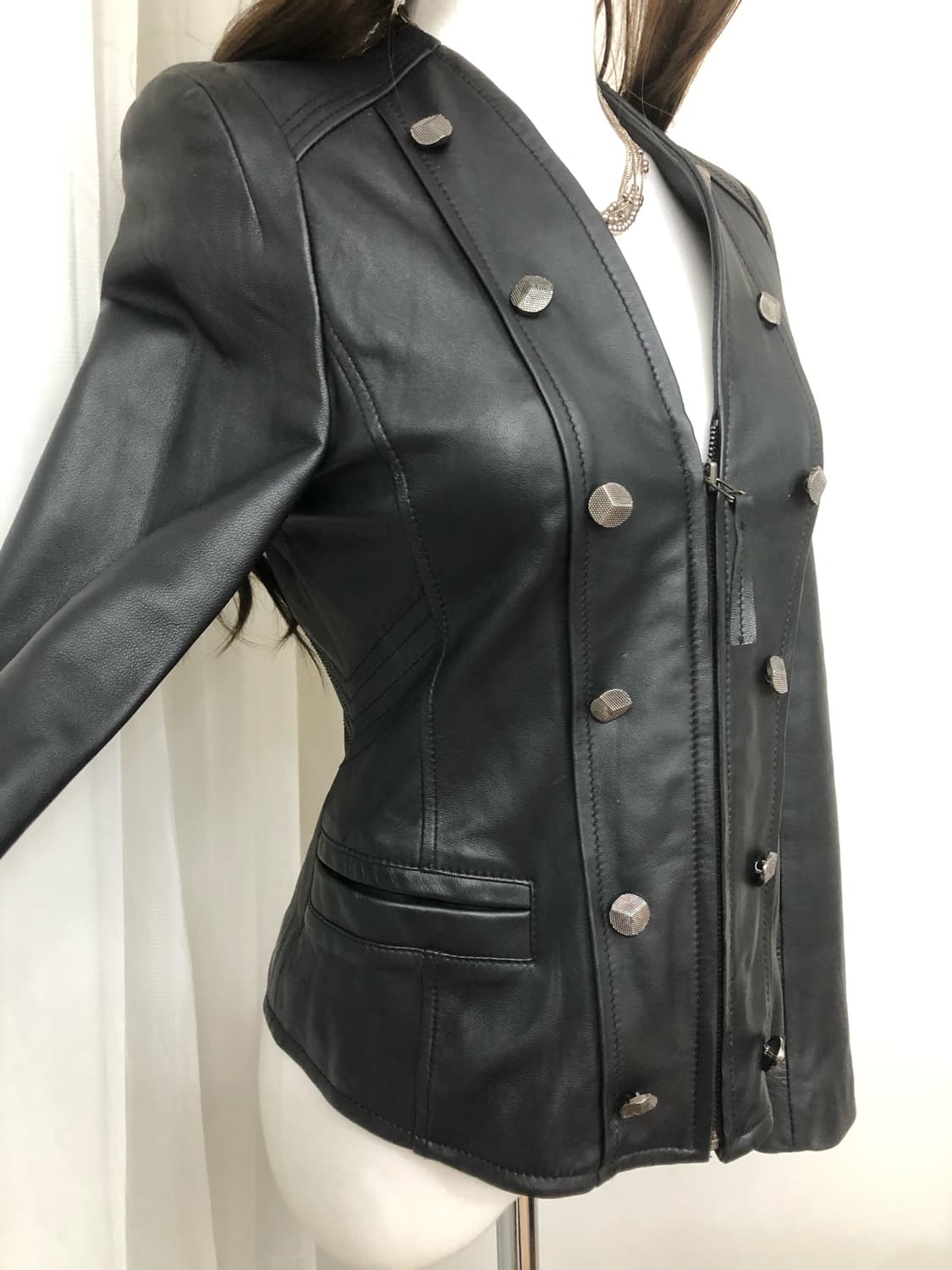 napoleon double button lamb skin jacket 상품이미지4