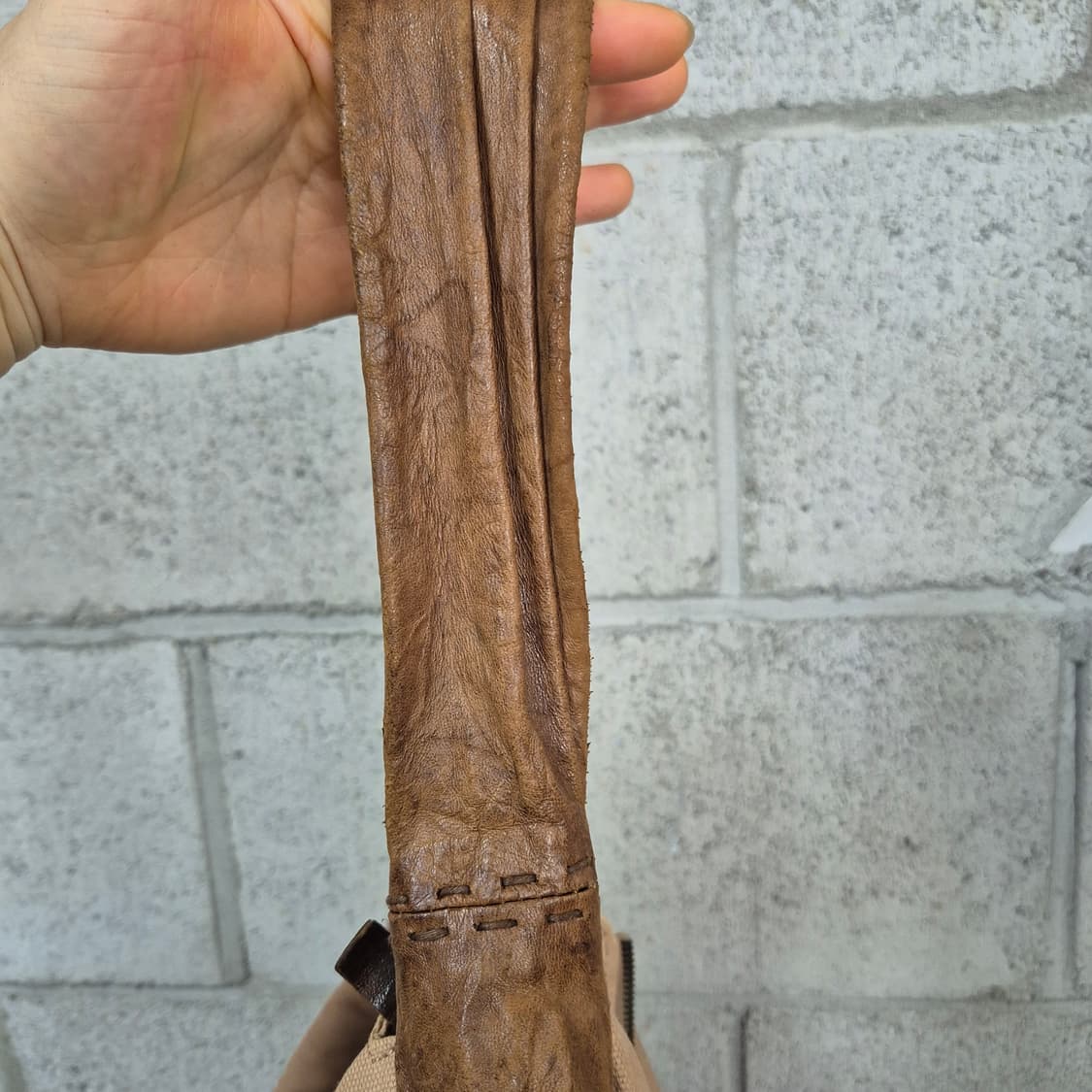이세 Isae 빈티지 가죽배색 숄더백 상품이미지6