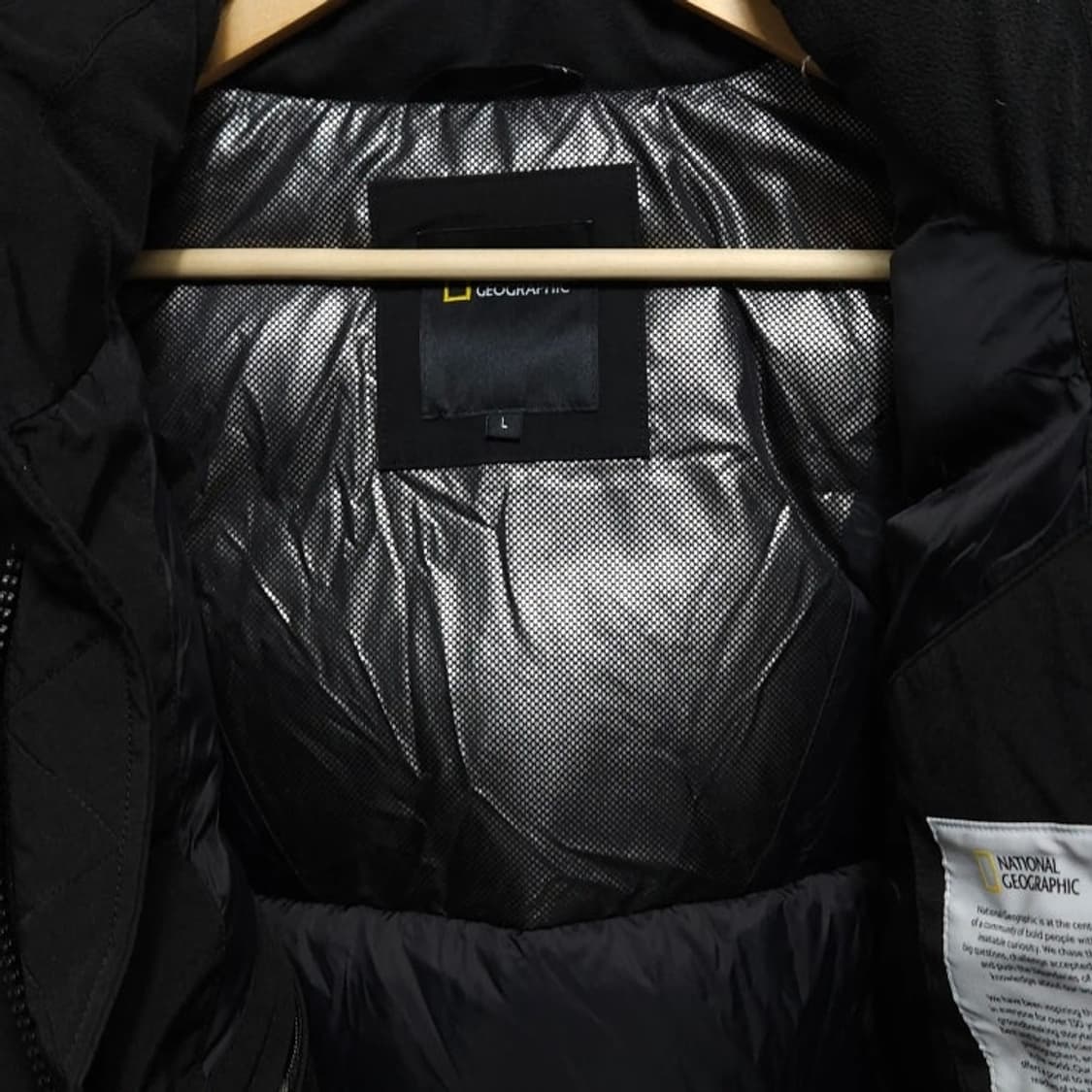 100)내셔널지오그래픽 타루카 덕다운 패딩 블랙 상품이미지4