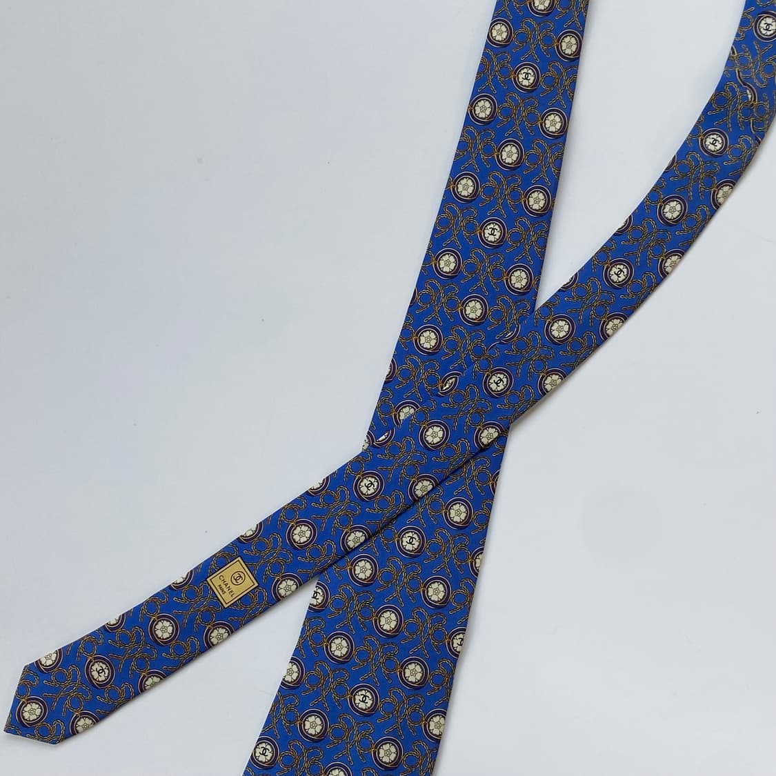 샤넬(CHANEL) 모노그램 명품 정품 금장넥타이 상품이미지4