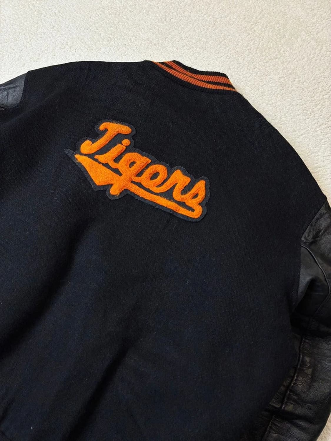 드롱 90's USA 헤비 소가죽 배색 바시티 자켓 PN6226 상품이미지2