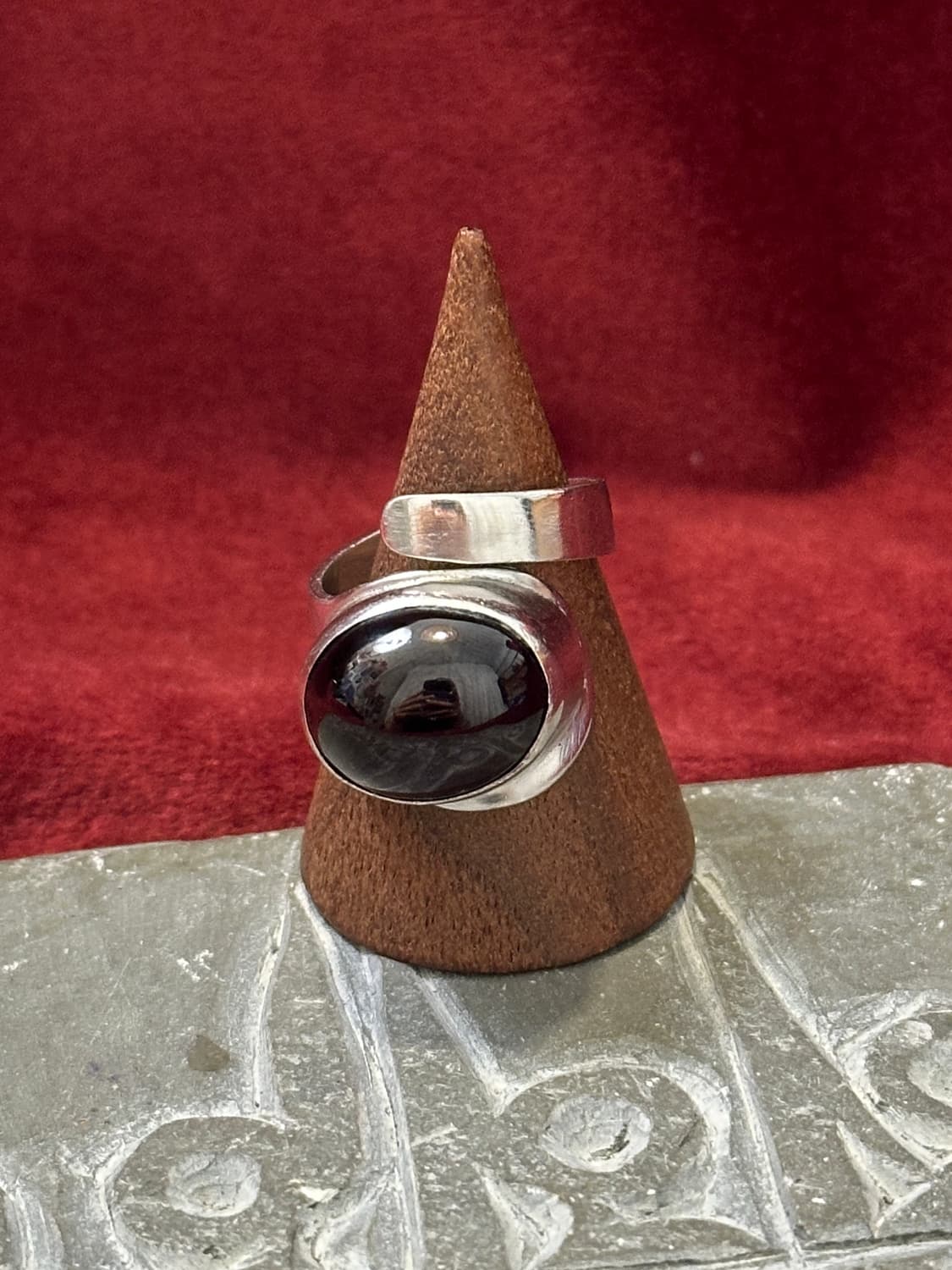 Vintage onyx 925silver ring🐧🐦‍🔥🦚 상품이미지9