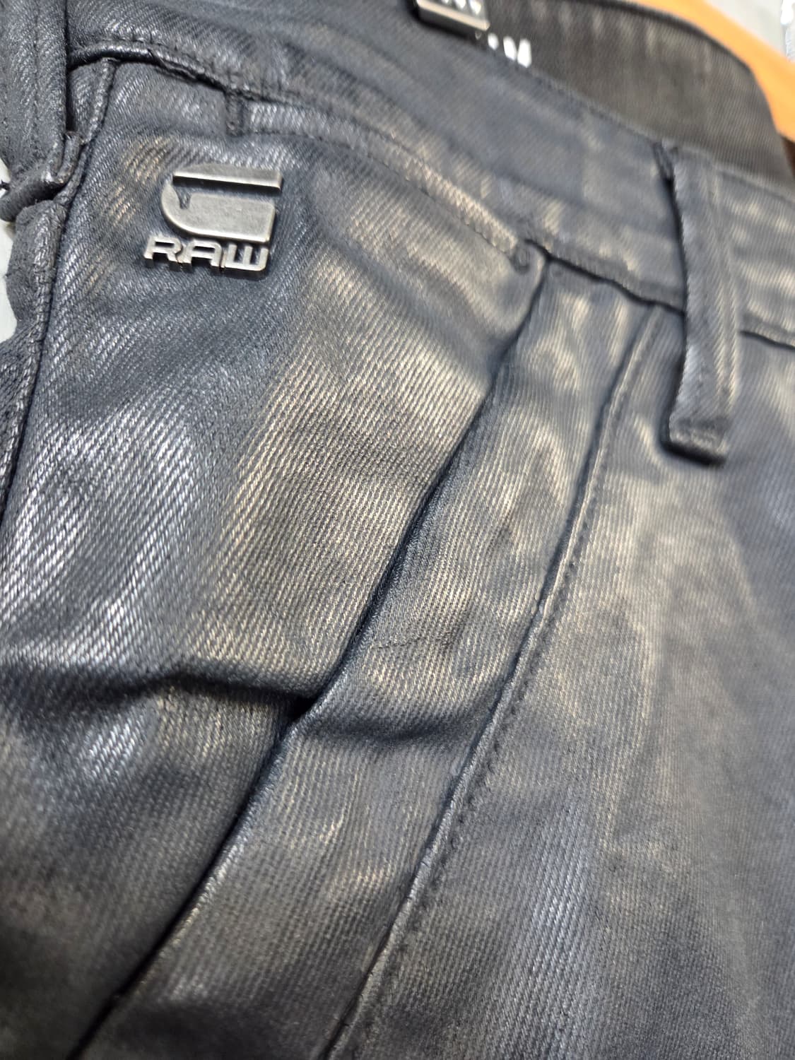 G-Star블랙 코팅 데님 팬츠3D 스키니(W33/L30)디피용/택없음 상품이미지4