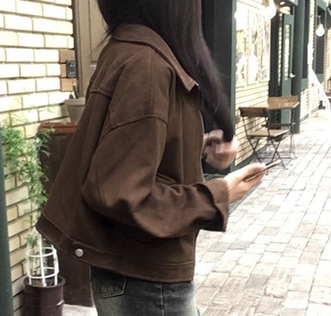 벚꽃 봄 스웨이드자켓 상품이미지2