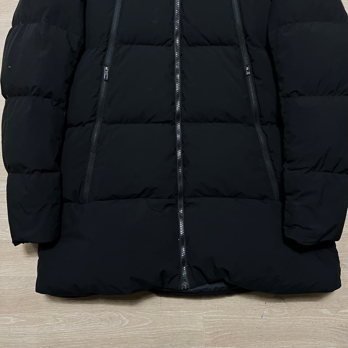 리복 키즈 덕다운 후드 미디엄 패딩 점퍼 [블랙] 160 상품이미지3